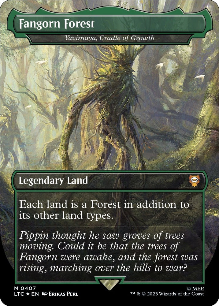 Image for Fangorn Forest - Yavimaya, Cradle of Growth (Surge Foil) (407) [Commander: The Lord of the Rings: Tales of Middle-earth]