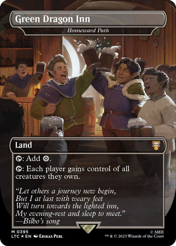 Image for Green Dragon Inn - Homeward Path (Surge Foil) (395) [Commander: The Lord of the Rings: Tales of Middle-earth]
