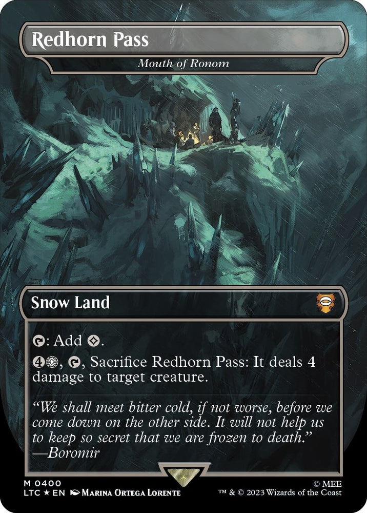 Image for Redhorn Pass - Mouth of Ronom (Surge Foil) (400) [Commander: The Lord of the Rings: Tales of Middle-earth]