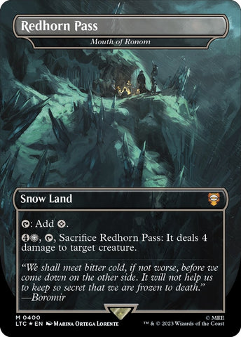 Image for Redhorn Pass - Mouth of Ronom (Surge Foil) (400) [Commander: The Lord of the Rings: Tales of Middle-earth]