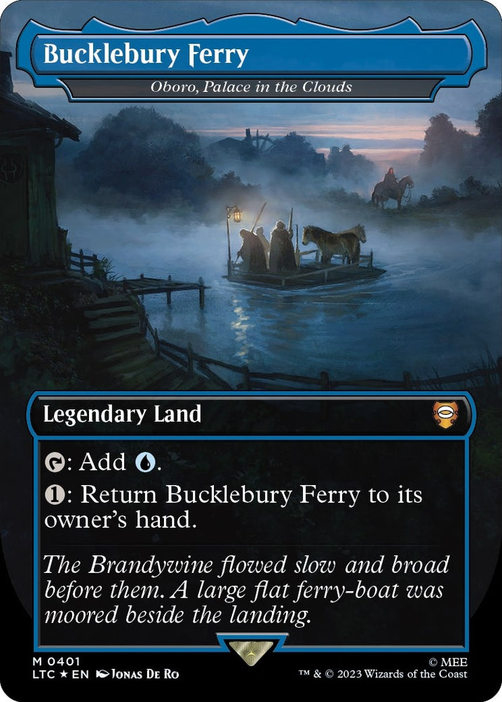 Image for Bucklebury Ferry - Oboro, Palace in the Clouds (Surge Foil) (401) [Commander: The Lord of the Rings: Tales of Middle-earth]