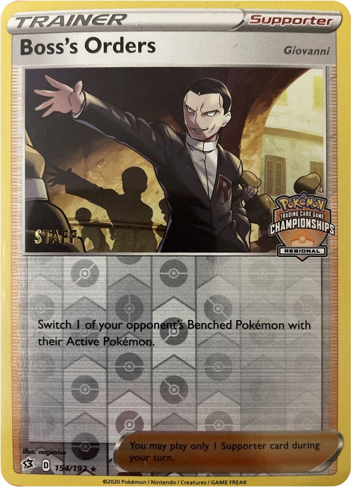 Image for Boss's Orders (154/192) [League & Championship Cards]