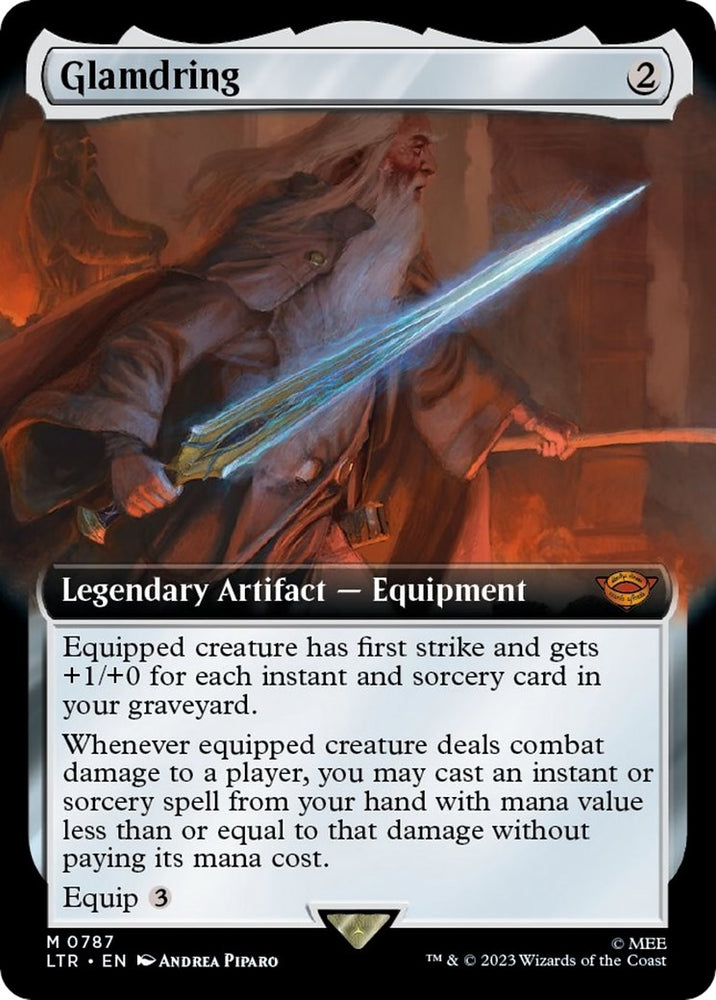Image for Glamdring (Extended Art) (Surge Foil) (787) [Universes Beyond: The Lord of the Rings: Tales of Middle-earth]