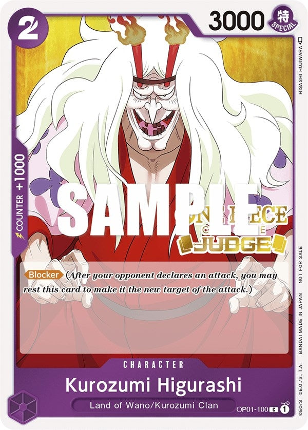 Kurozumi Higurashi (Judge) (OP01-100) (One Piece Promotion Cards)