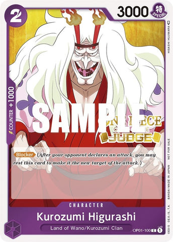 Kurozumi Higurashi (Judge) (OP01-100) (One Piece Promotion Cards)