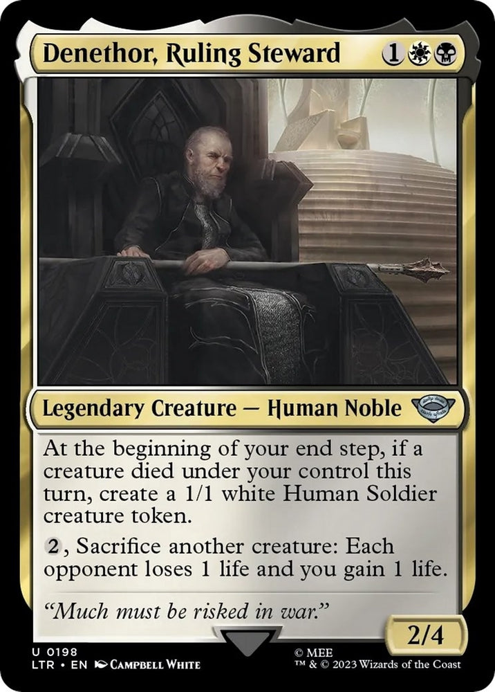 Image for Denethor, Ruling Steward (198) [Universes Beyond: The Lord of the Rings: Tales of Middle-earth]
