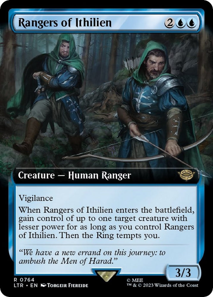 Image for Rangers of Ithilien (Extended Art) (Surge Foil) (764) [Universes Beyond: The Lord of the Rings: Tales of Middle-earth]