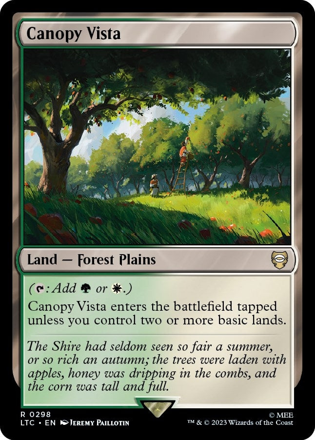 Image for Canopy Vista (298) [Commander: The Lord of the Rings: Tales of Middle-earth]