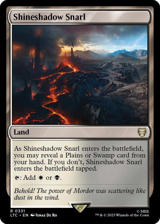 Image for Shineshadow Snarl (331) [Commander: The Lord of the Rings: Tales of Middle-earth]