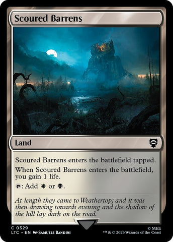 Image for Scoured Barrens (329) [Commander: The Lord of the Rings: Tales of Middle-earth]