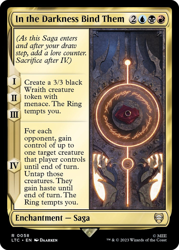 Image for In the Darkness Bind Them (58) [Commander: The Lord of the Rings: Tales of Middle-earth]