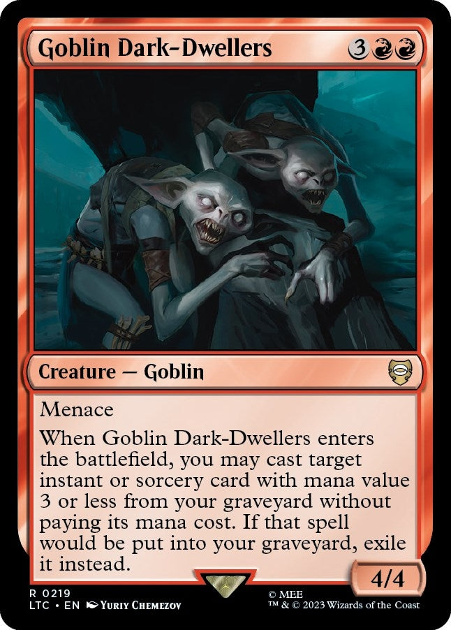 Image for Goblin Dark-Dwellers (219) [Commander: The Lord of the Rings: Tales of Middle-earth]