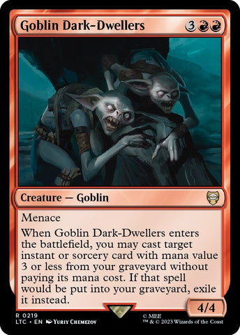Image for Goblin Dark-Dwellers (219) [Commander: The Lord of the Rings: Tales of Middle-earth]