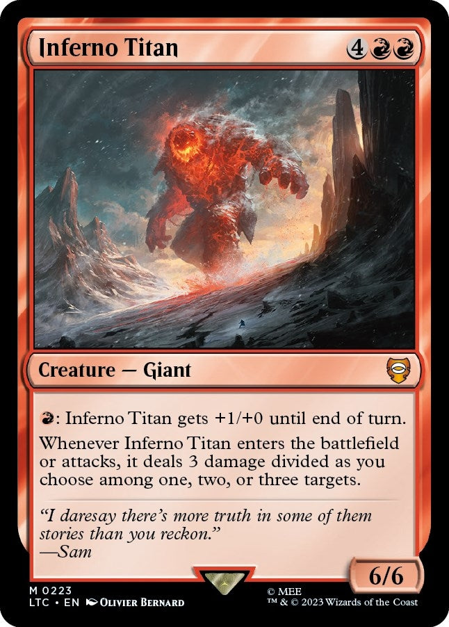 Image for Inferno Titan (223) [Commander: The Lord of the Rings: Tales of Middle-earth]