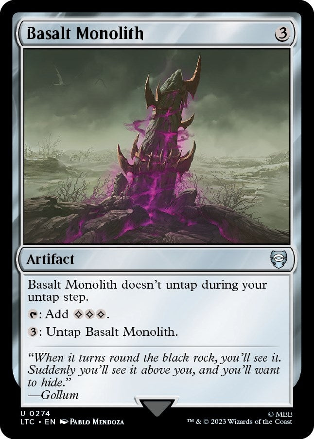 Image for Basalt Monolith (274) [Commander: The Lord of the Rings: Tales of Middle-earth]