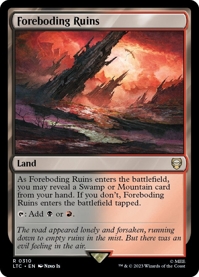 Image for Foreboding Ruins (310) [Commander: The Lord of the Rings: Tales of Middle-earth]