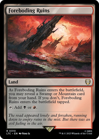 Image for Foreboding Ruins (310) [Commander: The Lord of the Rings: Tales of Middle-earth]