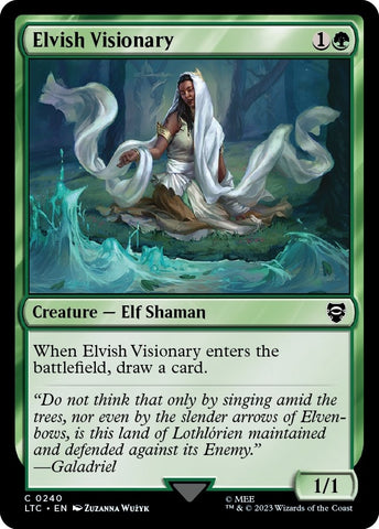 Image for Elvish Visionary (240) [Commander: The Lord of the Rings: Tales of Middle-earth]