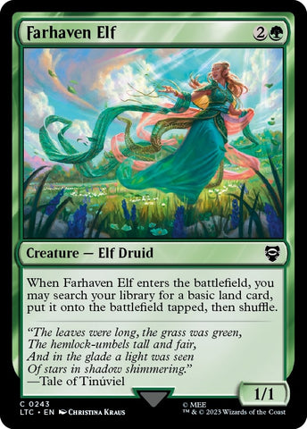 Image for Farhaven Elf (243) [Commander: The Lord of the Rings: Tales of Middle-earth]