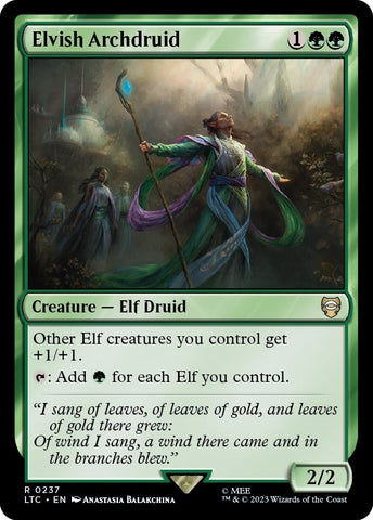 Image for Elvish Archdruid (237) [Commander: The Lord of the Rings: Tales of Middle-earth]
