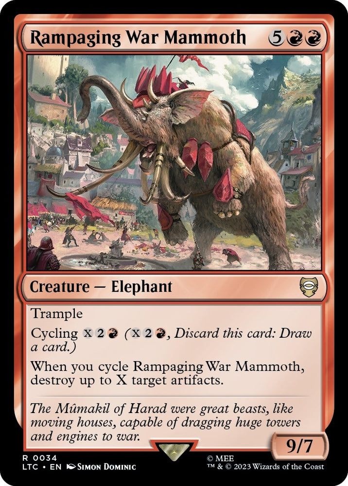 Image for Rampaging War Mammoth (34) [Commander: The Lord of the Rings: Tales of Middle-earth]