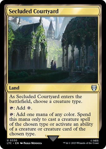 Image for Secluded Courtyard (330) [Commander: The Lord of the Rings: Tales of Middle-earth]