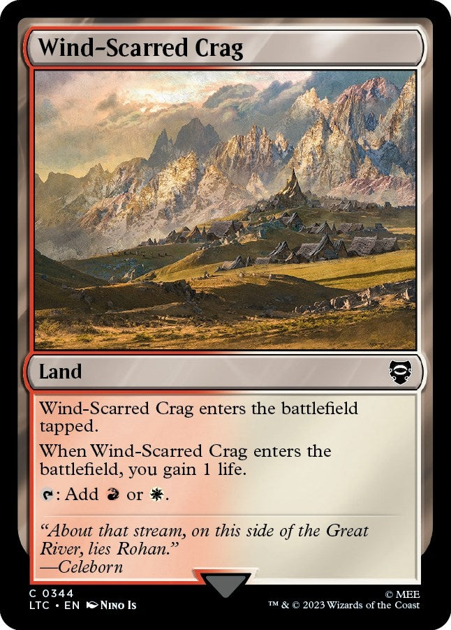 Image for Wind-Scarred Crag (344) [Commander: The Lord of the Rings: Tales of Middle-earth]