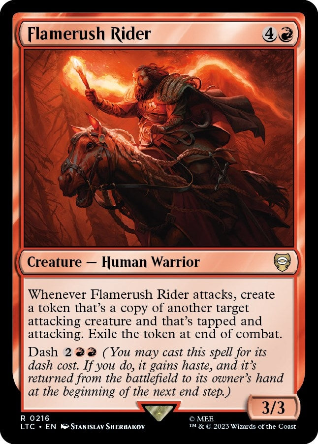 Image for Flamerush Rider (216) [Commander: The Lord of the Rings: Tales of Middle-earth]