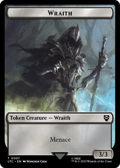 Image for Wraith // Food (0011) Double-Sided Token (7 // 11) [Commander: The Lord of the Rings: Tales of Middle-earth]