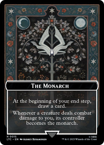 Image for The Monarch // Treasure Double-Sided Token [Commander: The Lord of the Rings: Tales of Middle-earth]