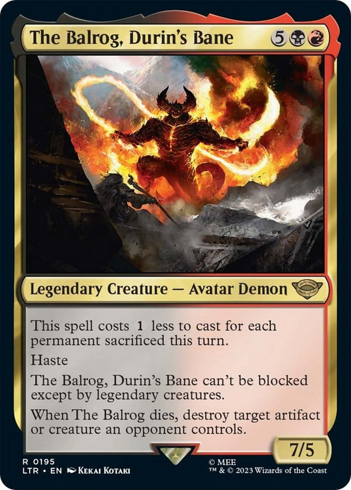 Image for The Balrog, Durin's Bane (195) [Universes Beyond: The Lord of the Rings: Tales of Middle-earth]