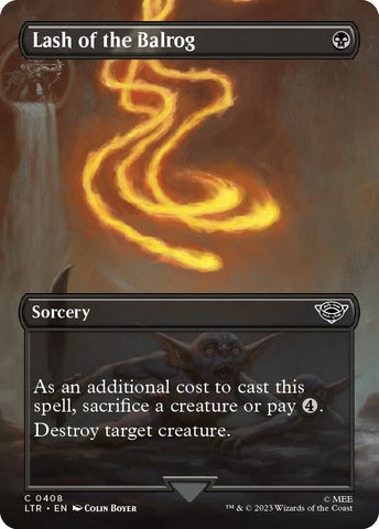 Image for Lash of the Balrog (Borderless) (408) [Universes Beyond: The Lord of the Rings: Tales of Middle-earth]