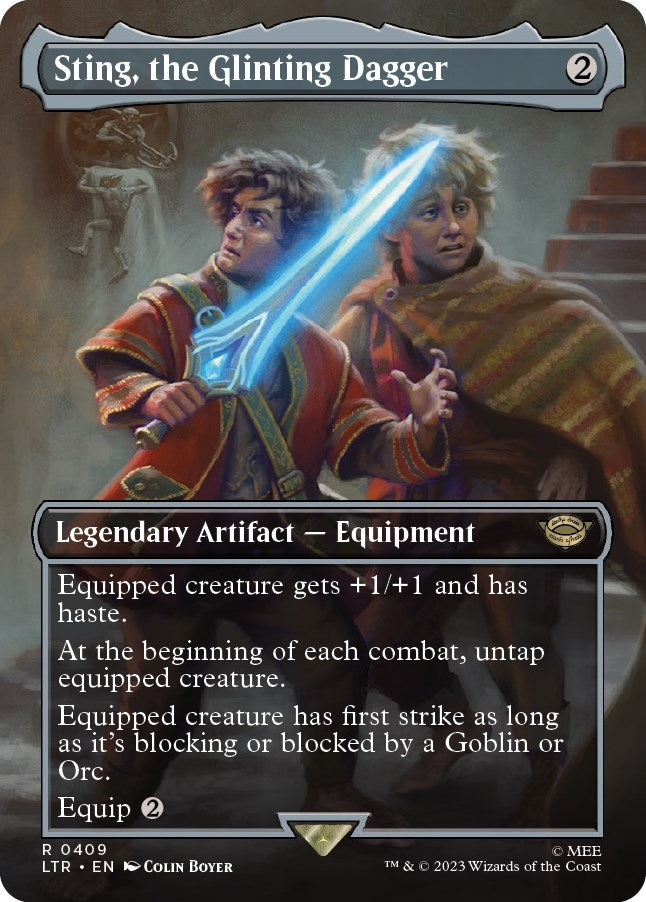 Image for Sting, the Glinting Dagger (Borderless) (409) [Universes Beyond: The Lord of the Rings: Tales of Middle-earth]