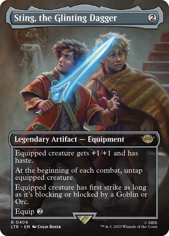 Image for Sting, the Glinting Dagger (Borderless) (409) [Universes Beyond: The Lord of the Rings: Tales of Middle-earth]