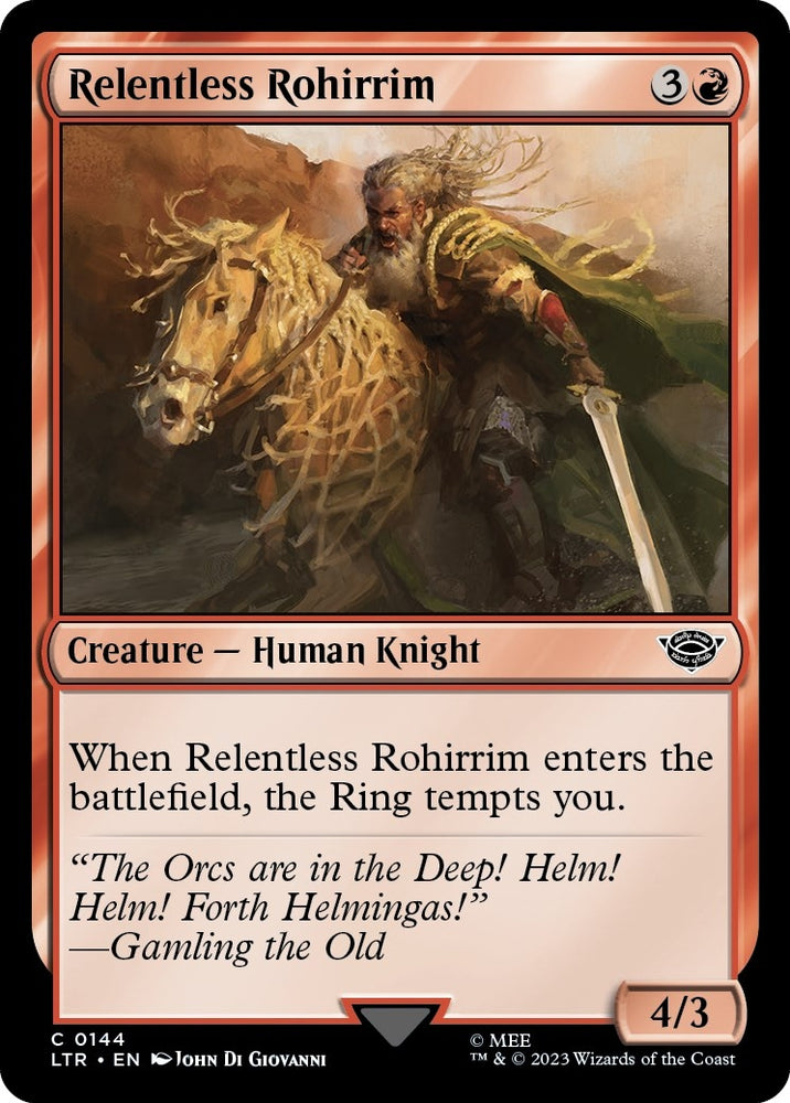 Image for Relentless Rohirrim (144) [Universes Beyond: The Lord of the Rings: Tales of Middle-earth]