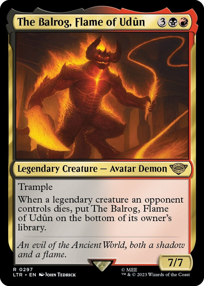 Image for The Balrog, Flame of Udun (297) [Universes Beyond: The Lord of the Rings: Tales of Middle-earth]