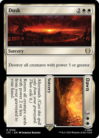 Image for Dusk // Dawn (166) [Commander: The Lord of the Rings: Tales of Middle-earth]