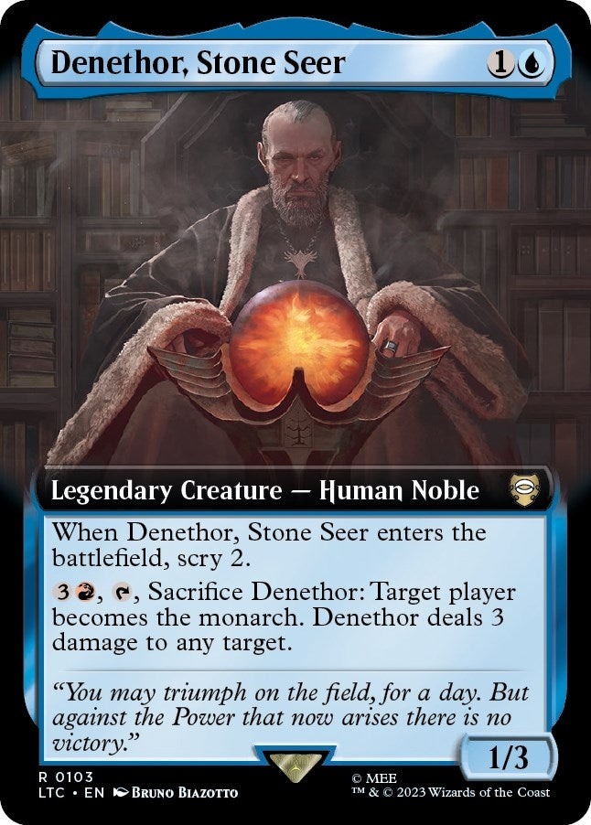 Image for Denethor, Stone Seer (Extended Art) (103) [Commander: The Lord of the Rings: Tales of Middle-earth]