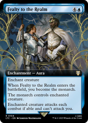 Image for Fealty to the Realm (Extended Art) (104) [Commander: The Lord of the Rings: Tales of Middle-earth]