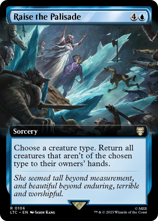 Image for Raise the Palisade (Extended Art) (106) [Commander: The Lord of the Rings: Tales of Middle-earth]