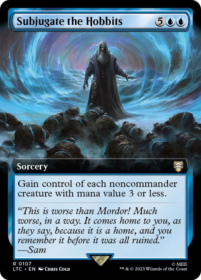Image for Subjugate the Hobbits (Extended Art) (107) [Commander: The Lord of the Rings: Tales of Middle-earth]