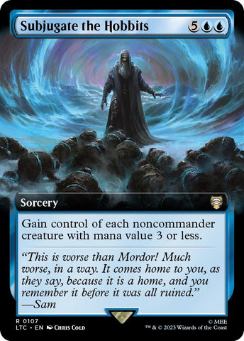 Image for Subjugate the Hobbits (Extended Art) (107) [Commander: The Lord of the Rings: Tales of Middle-earth]