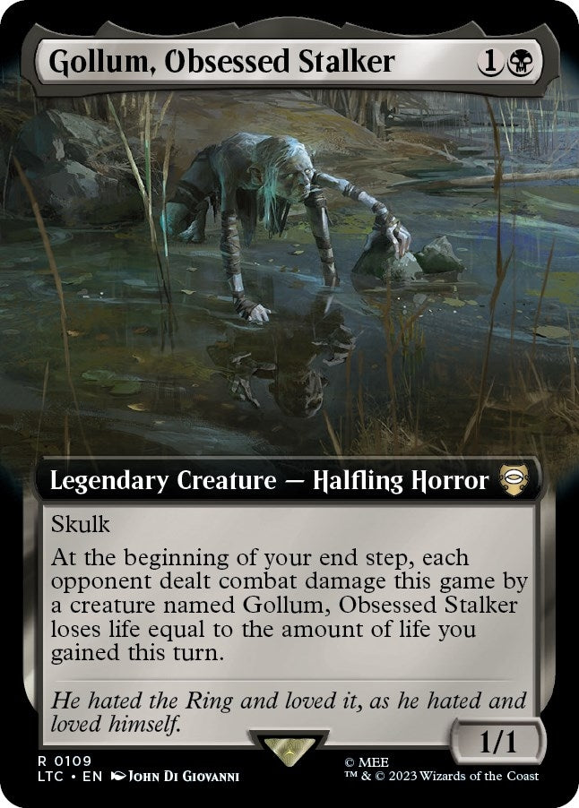 Image for Gollum, Obsessed Stalker (Extended Art) (109) [Commander: The Lord of the Rings: Tales of Middle-earth]