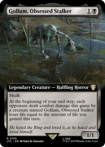 Image for Gollum, Obsessed Stalker (Extended Art) (109) [Commander: The Lord of the Rings: Tales of Middle-earth]