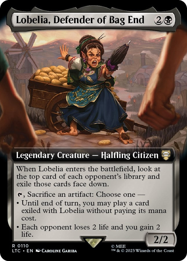 Image for Lobelia, Defender of Bag End (Extended Art) (110) [Commander: The Lord of the Rings: Tales of Middle-earth]