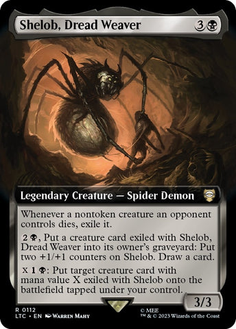 Image for Shelob, Dread Weaver (Extended Art) (112) [Commander: The Lord of the Rings: Tales of Middle-earth]