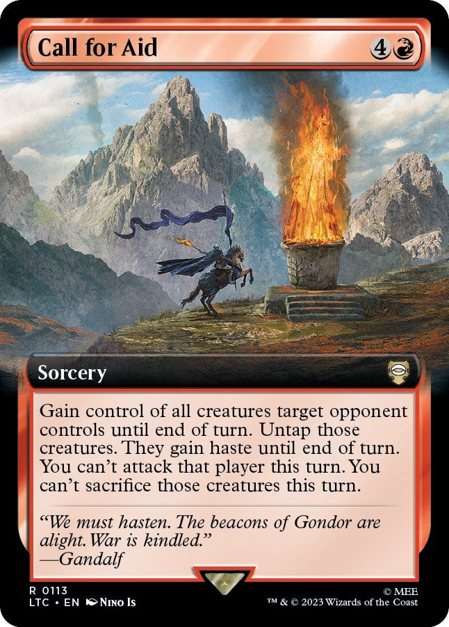 Image for Call for Aid (Extended Art) (113) [Commander: The Lord of the Rings: Tales of Middle-earth]