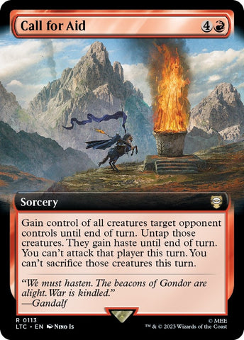 Image for Call for Aid (Extended Art) (113) [Commander: The Lord of the Rings: Tales of Middle-earth]