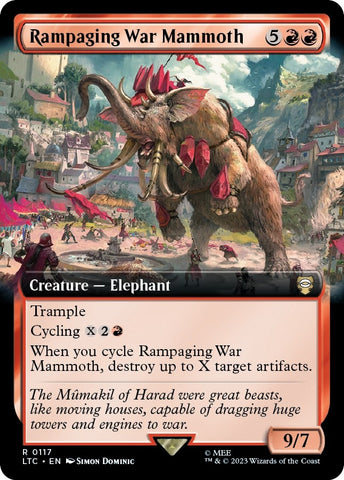 Image for Rampaging War Mammoth (Extended Art) (117) [Commander: The Lord of the Rings: Tales of Middle-earth]