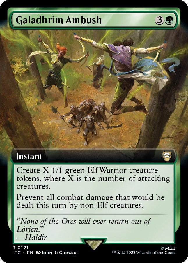 Image for Galadhrim Ambush (Extended Art) (121) [Commander: The Lord of the Rings: Tales of Middle-earth]